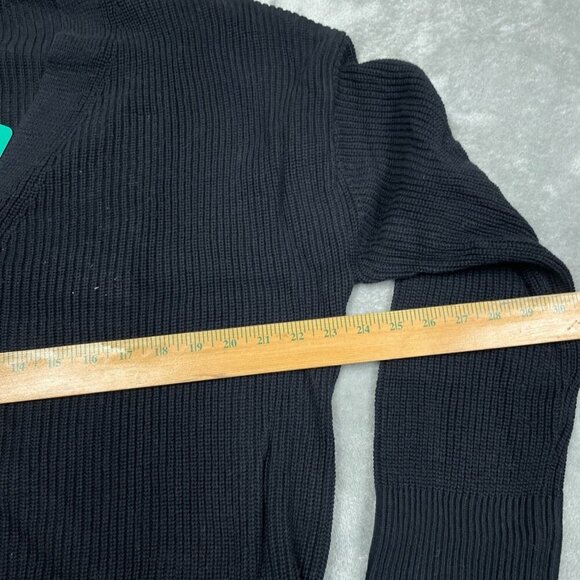 Hudson Los Angeles XL Black Cotton Button Down Cardigan  Women NWT 6519 - Picture 7 of 8